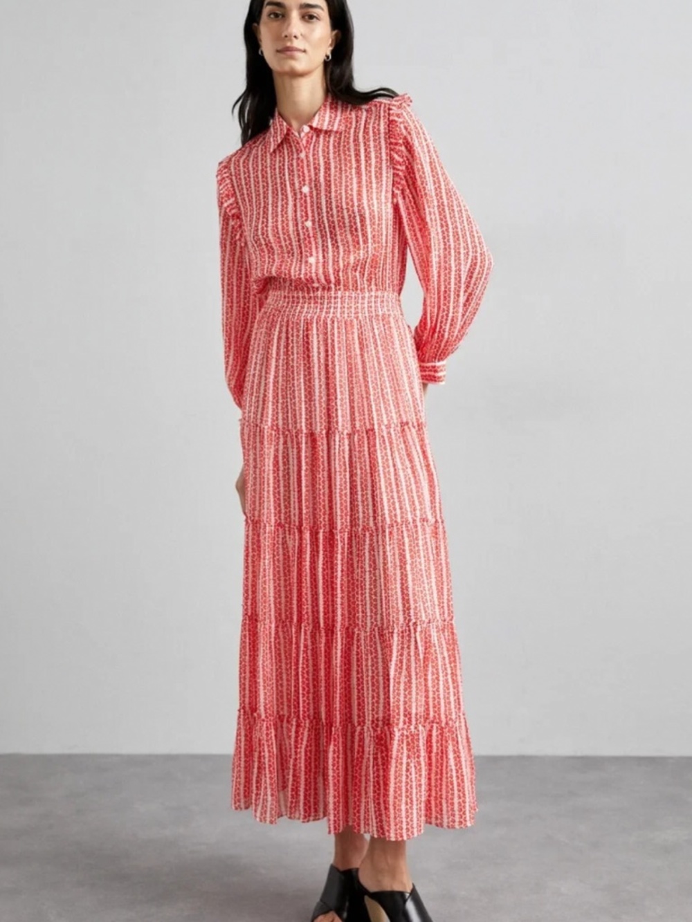 The kooples floral print stripe dress